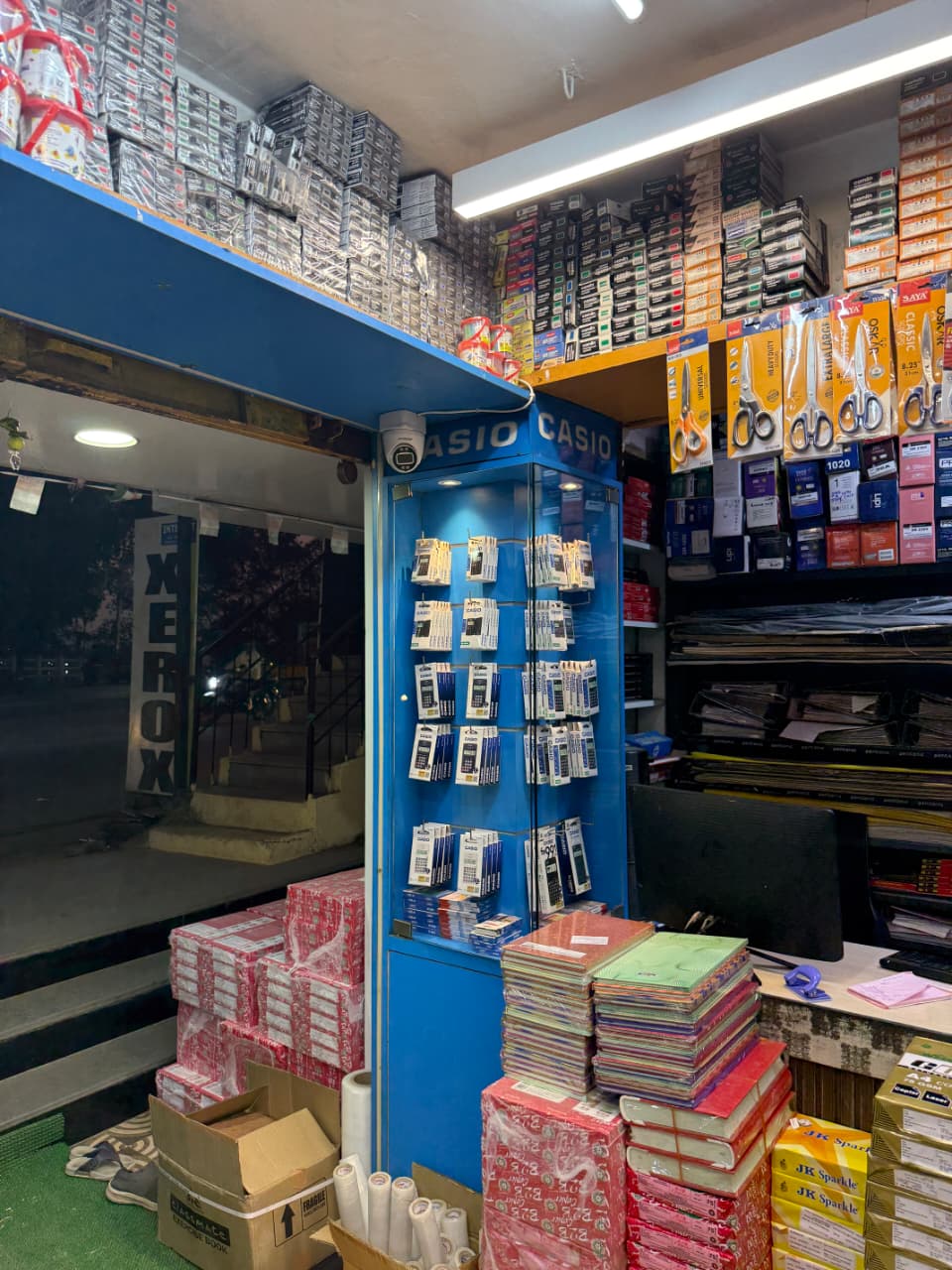 Casio calculators and notebooks section